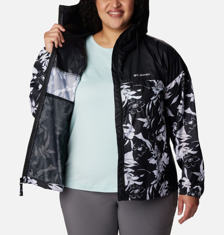 Flash Challenger Novelty Windbreaker | 013 | 3X, Color: Black Pop Flora Print, image 5