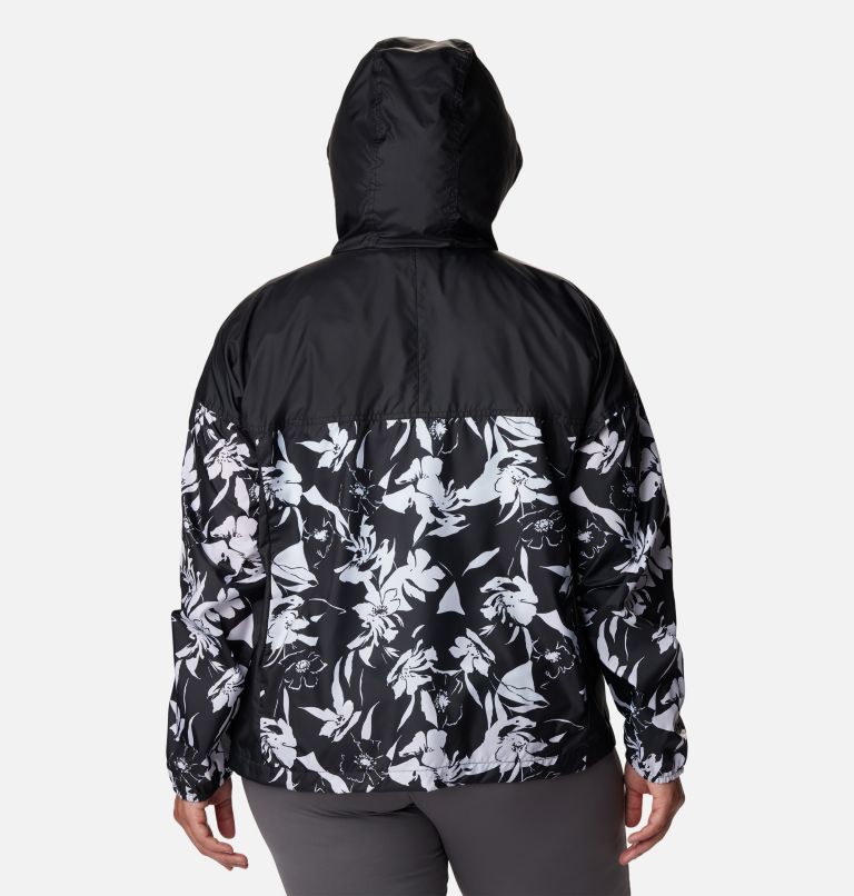 Flash Challenger Novelty Windbreaker | 013 | 3X, Color: Black Pop Flora Print, image 2