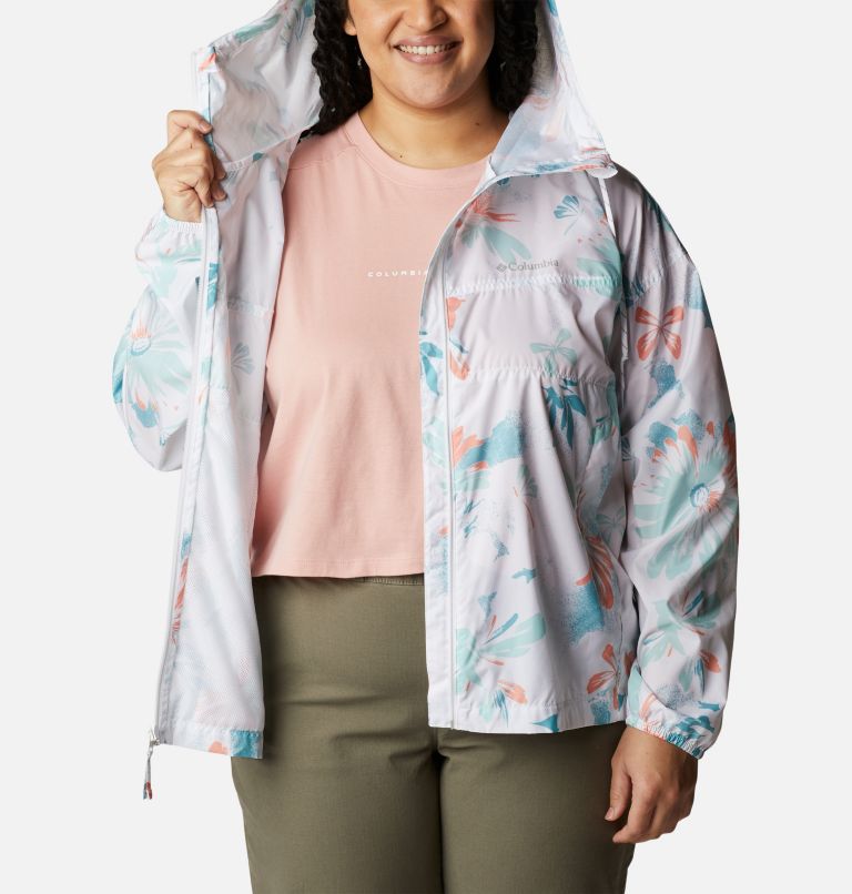 Coupe-vent Flash Challenger Novelty Femme - Grandes tailles, Color: White Daisy Party Print, image 5