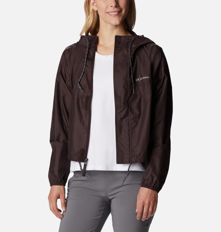 Columbia Flash Challenger cropped windbreaker jacket in black