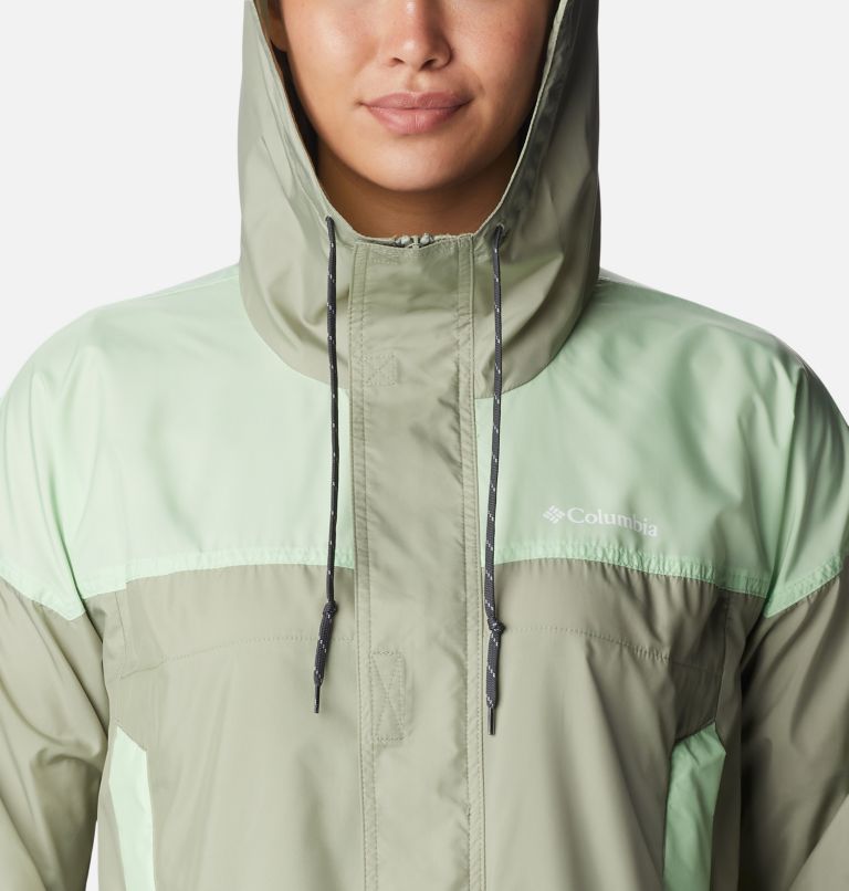 Women’s Flash Challenger Cropped Windbreaker, Color: Safari, Key West, image 4