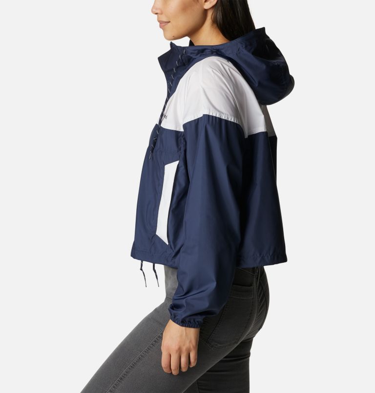 Thumbnail: Women's Flash Challenger Cropped Windbreaker Jacket, Color: Nocturnal, White, image 3