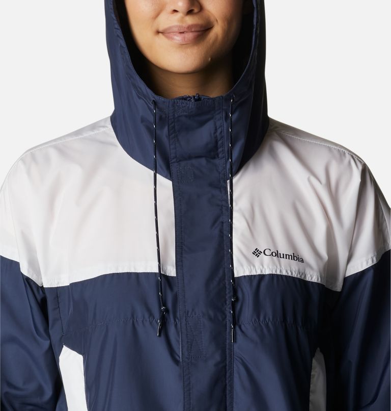 Thumbnail: Women’s Flash Challenger Cropped Windbreaker, Color: Nocturnal, White, image 4