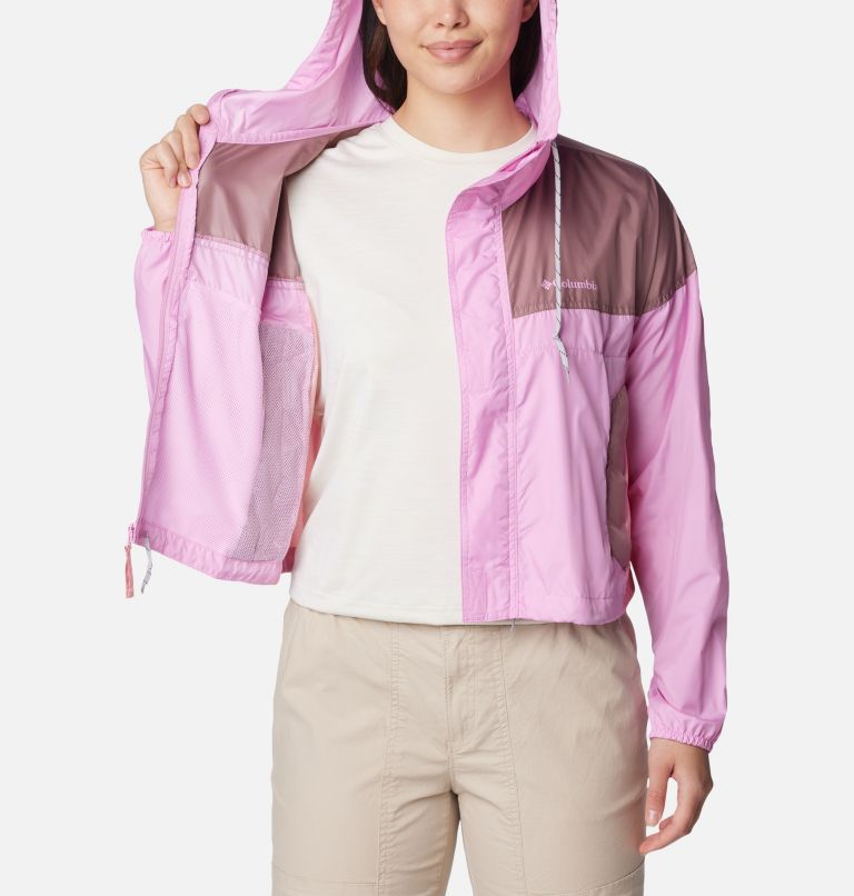 Columbia Challenger Mesh Lined Windbreaker In Pink, $95, Asos