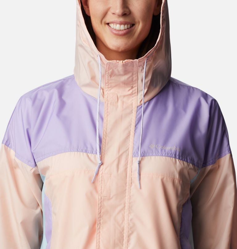 Columbia challenger windbreaker jacket in peach online