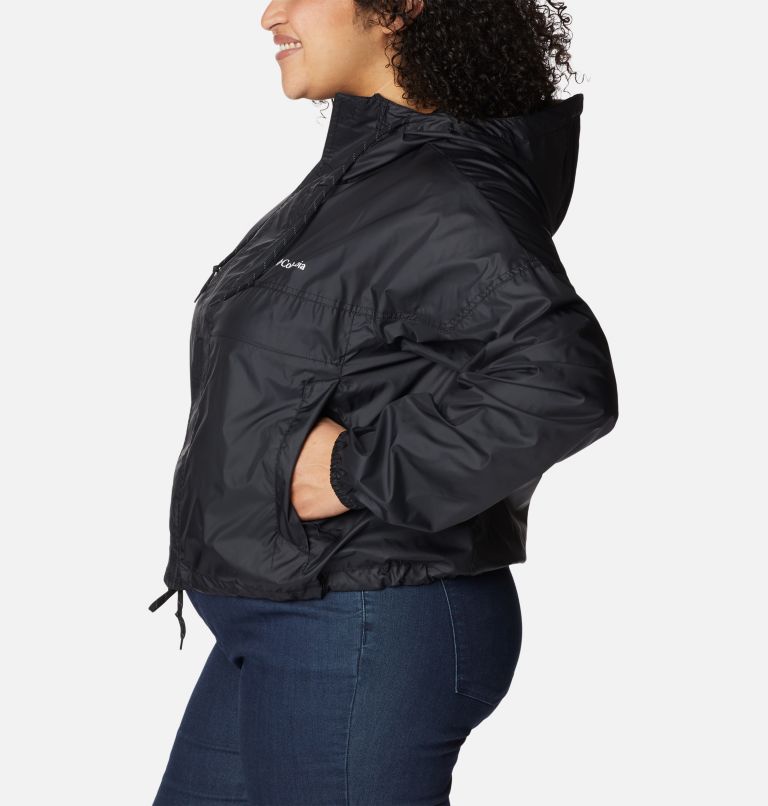 Women's Flash Challenger Cropped Windbreaker - Plus Size, Color: Black, image 3