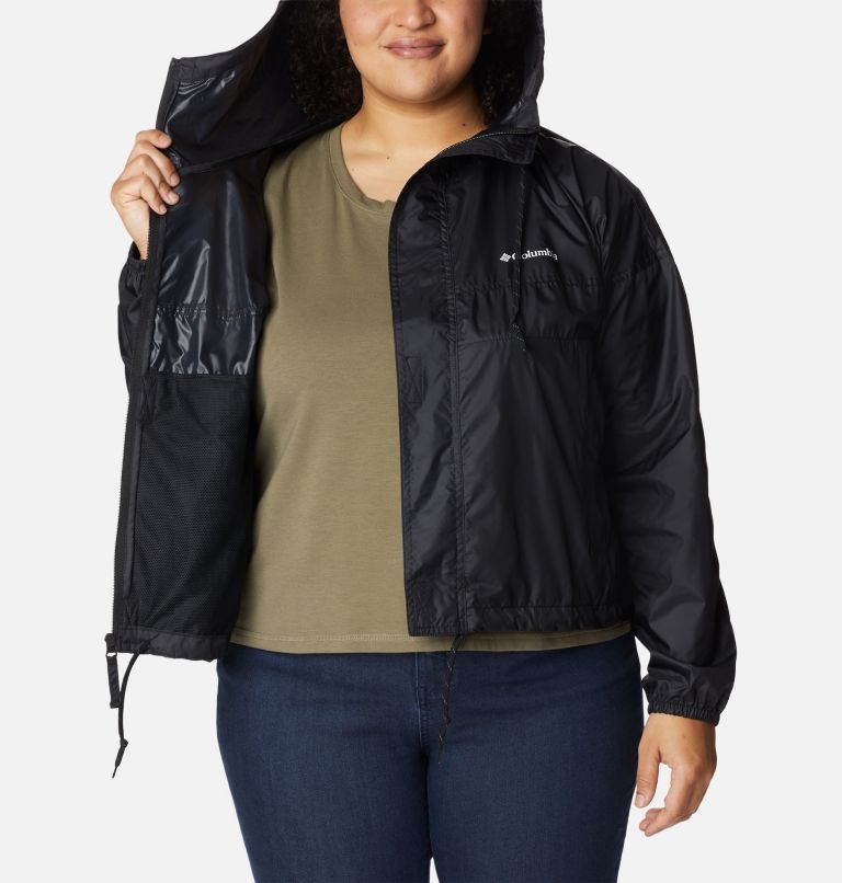 Women's Flash Challenger Cropped Windbreaker - Plus Size, Color: Black, image 5