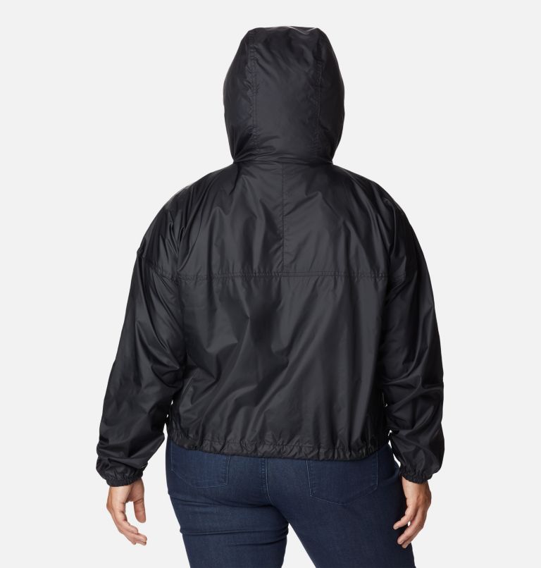 Women's Flash Challenger Cropped Windbreaker - Plus Size, Color: Black, image 2