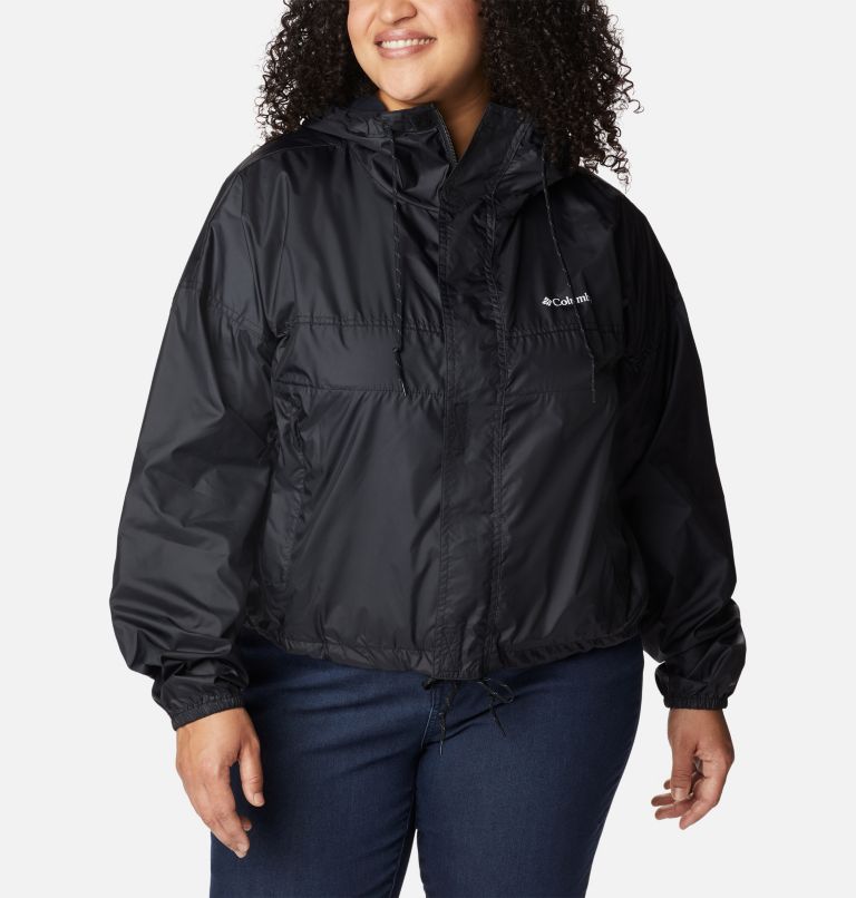 Women's Flash Challenger Cropped Windbreaker - Plus Size, Color: Black, image 1