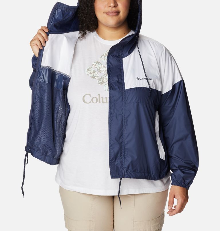 Women's Flash Challenger Cropped Windbreaker - Plus Size, Color: Nocturnal, White, image 5