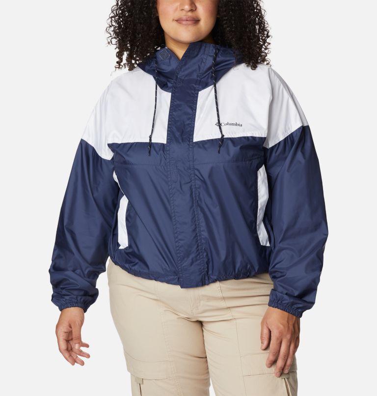 Women's Flash Challenger Cropped Windbreaker - Plus Size, Color: Nocturnal, White, image 1