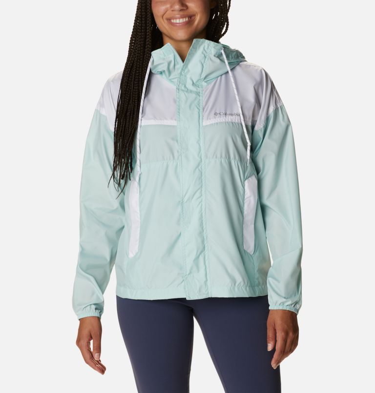 Women's Flash Challenger Windbreaker, Color: Icy Morn, White, image 1