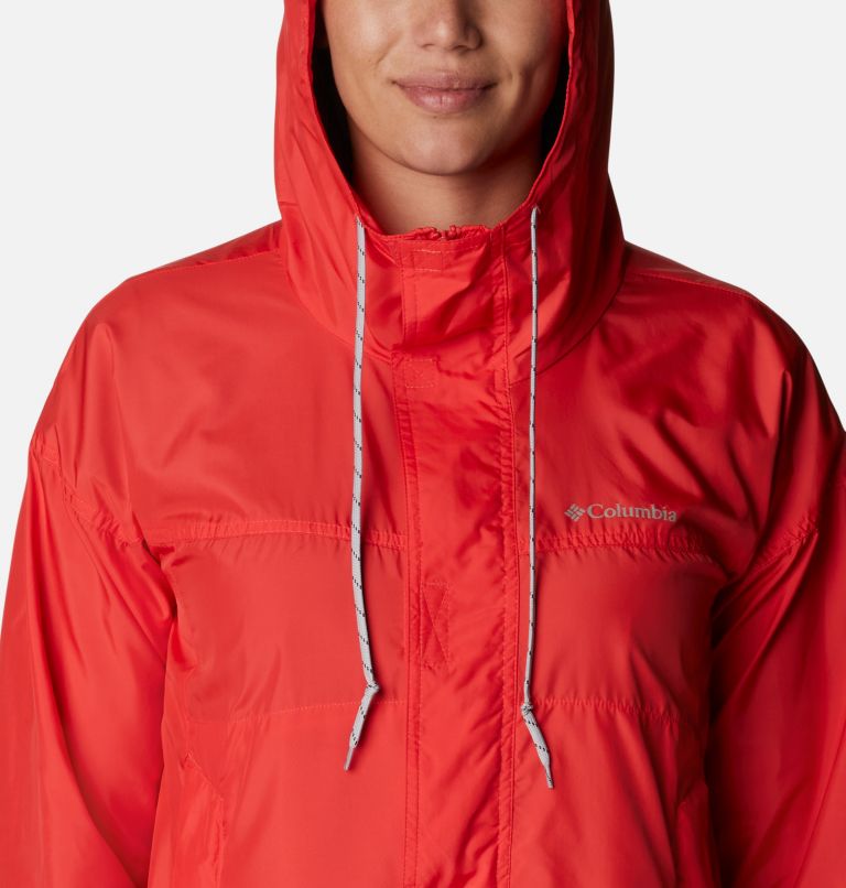 Thumbnail: Women's Flash Challenger Windbreaker, Color: Red Hibiscus, image 4