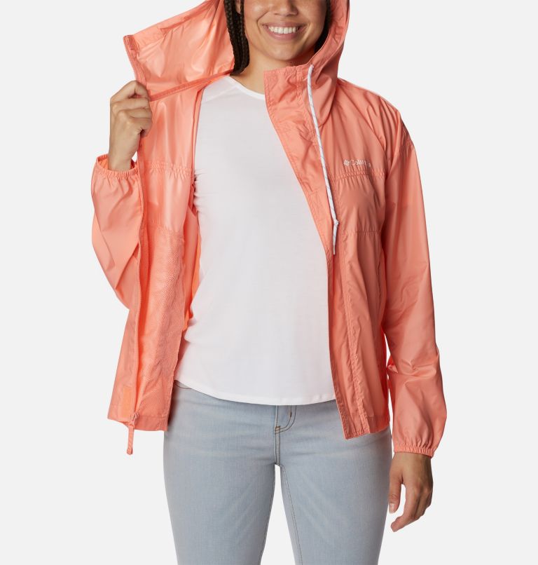 Thumbnail: Women's Flash Challenger Windbreaker, Color: Coral Reef, image 5