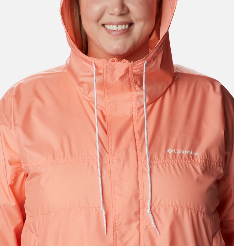 Thumbnail: Women's Flash Challenger Windbreaker - Plus Size, Color: Coral Reef, image 4