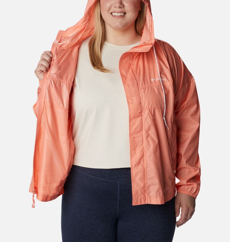 Thumbnail: Women's Flash Challenger Windbreaker - Plus Size, Color: Coral Reef, image 5