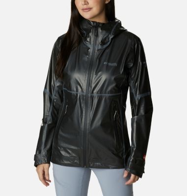 Chaqueta Reversible Impermeable para Mujer COLUMBIA OutDry Rogue Negra  Talla 1X NUEVA $205