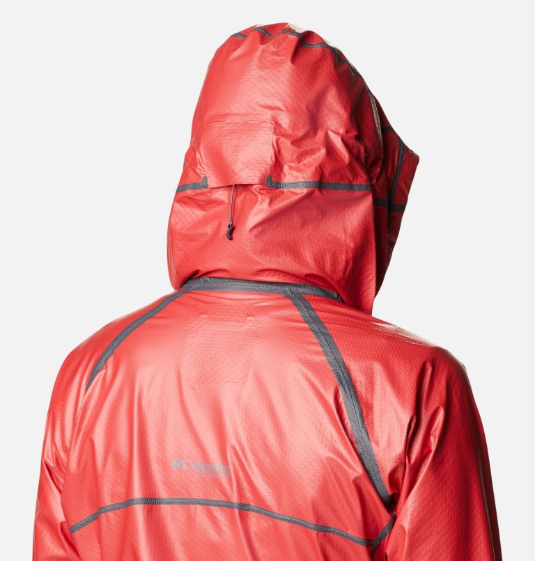 Thumbnail: Women's OutDry Extreme Mesh Shell Jacket, Color: Red Hibiscus, image 6
