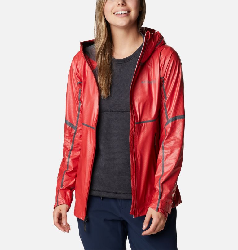 Women's OutDry Extreme Mesh Shell Jacket, Color: Red Hibiscus, image 9