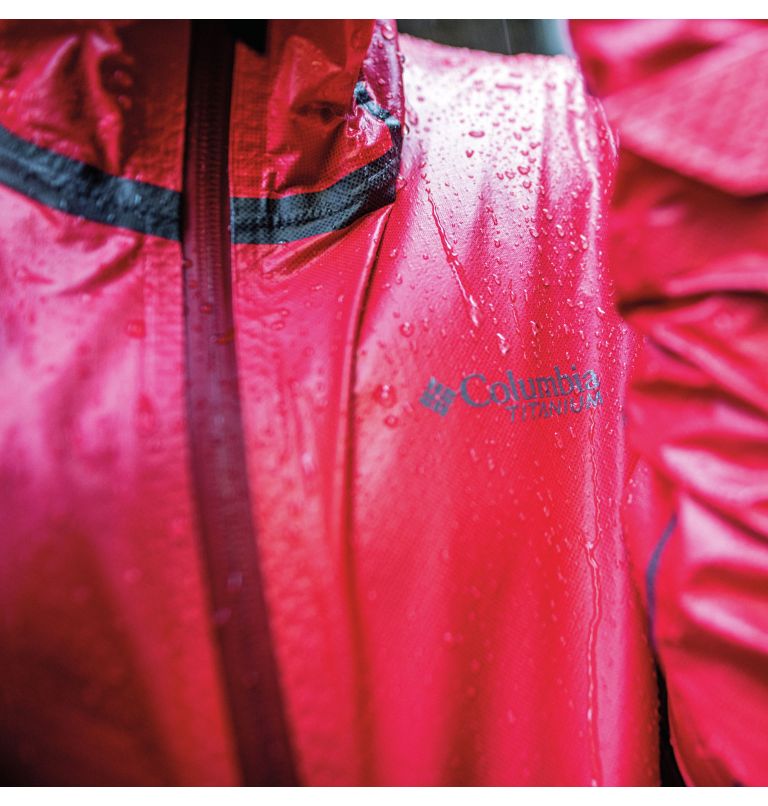 Women’s OutDry Extreme Mesh Waterproof Hooded Shell Jacket, Color: Red Hibiscus, image 11