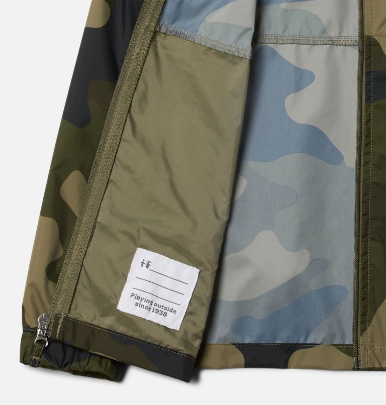 Kids' Glennaker Springs Jacket, Color: Stone Green Mod Camo, image 3