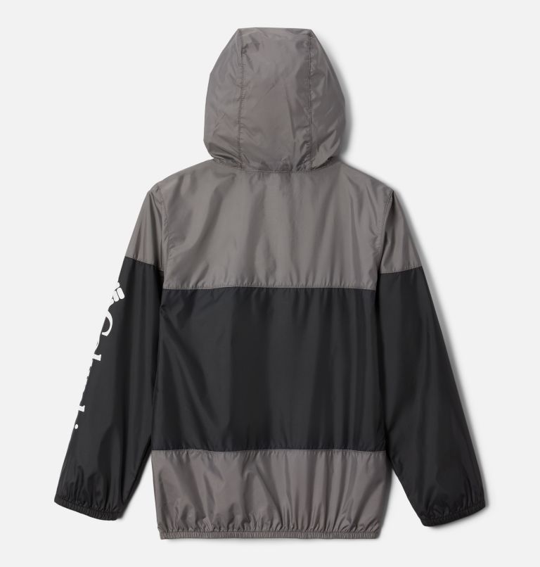 Thumbnail: Youth Flash Challenger Windbreaker, Color: Black, City Grey, image 2