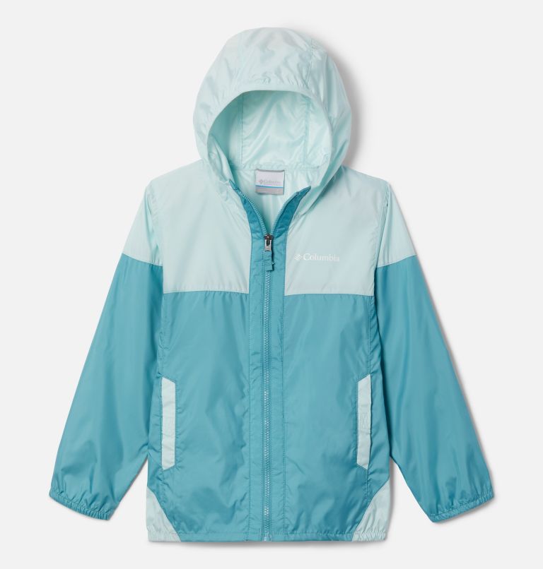 Thumbnail: Youth Flash Challenger Windbreaker, Color: Sea Wave, Icy Morn, image 1