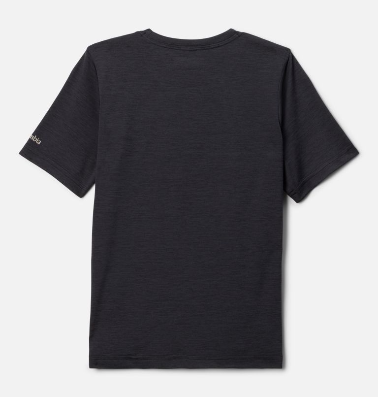 Boys’ Mount Echo Technical Graphic T-Shirt, Color: Black, Peaked Badge, image 2