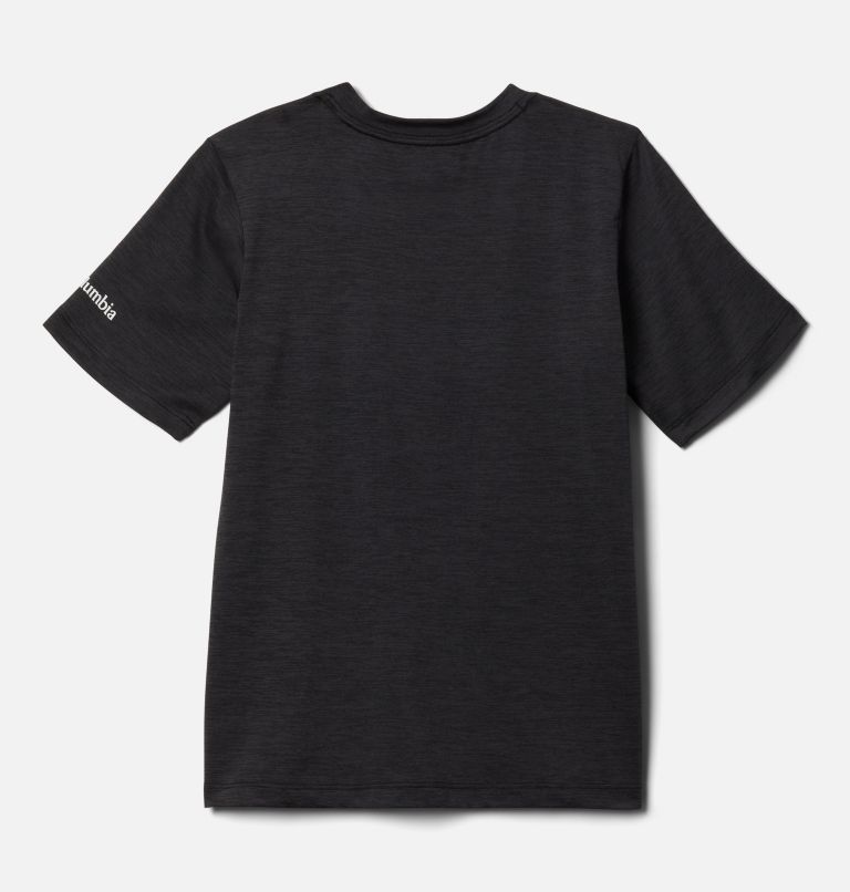 Thumbnail: T-shirt tecnica  Mount Echo da ragazzo, Color: Black Heather CSC Peaks, image 2