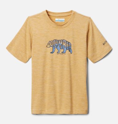 Camiseta técnica Mount Echo para niño, Color: Light Camel, Bearly Stroll, image 1