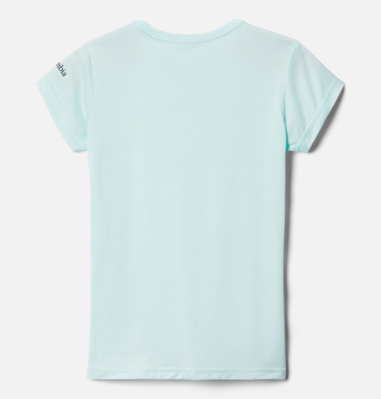 Girls’ Mission Peak Technical Graphic T-Shirt, Color: Icy Morn Heather All Together 2, image 2