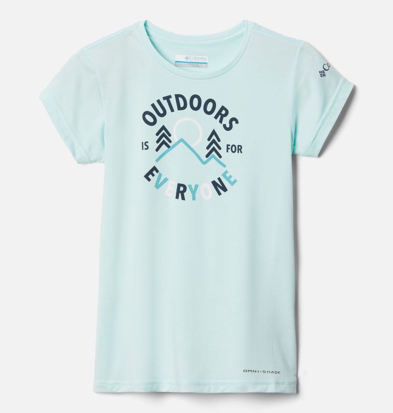 Girls’ Mission Peak Technical Graphic T-Shirt, Color: Icy Morn Heather All Together 2, image 1