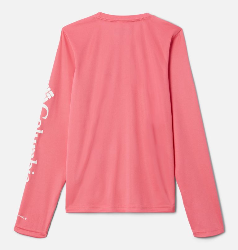 Kids' Fork Stream Long Sleeve Shirt, Color: Camellia Rose, image 2