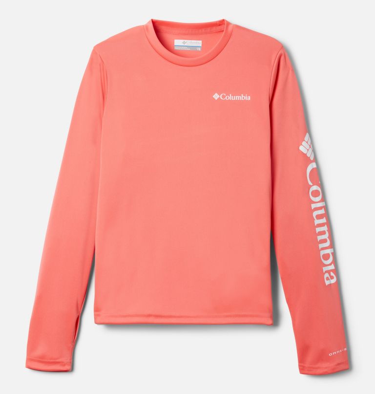Thumbnail: Kids' Fork Stream Long Sleeve Shirt, Color: Blush Pink, image 1
