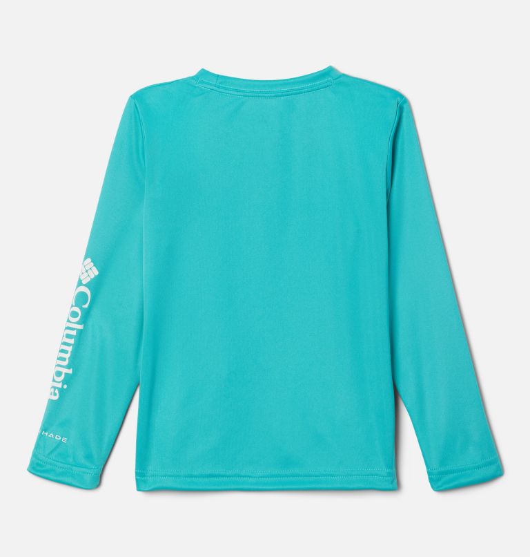 T-shirt Anti-UV Manches Longues Fork Stream Tout-petit, Color: Bright Aqua, image 2