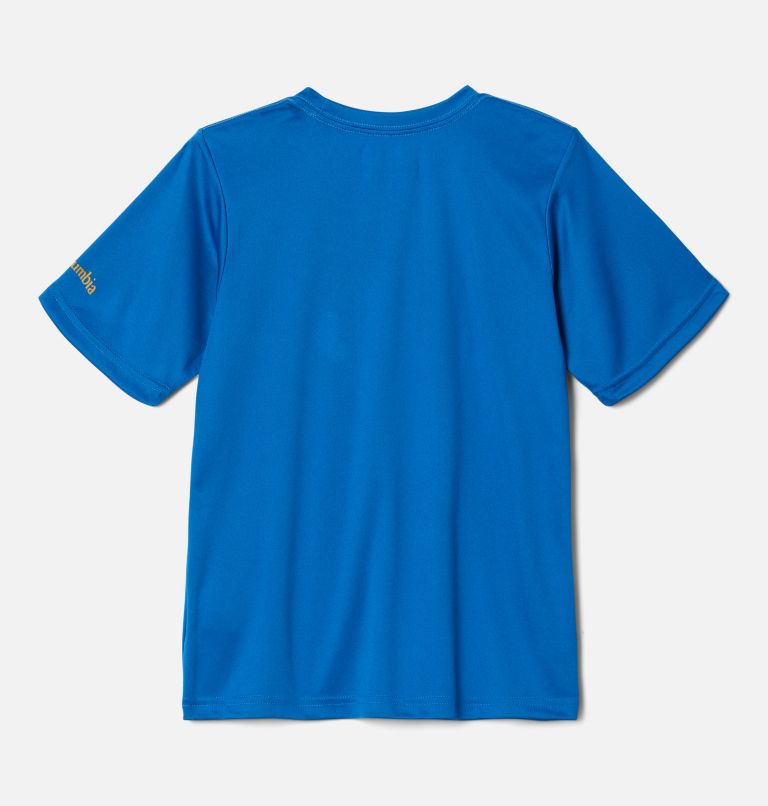Thumbnail: Boys’ Grizzly Ridge Technical Graphic T-Shirt, Color: Bright Indigo Bearly Shades, image 2