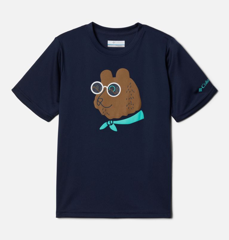 Boys' Grizzly Ridge Short Sleeve Graphic T-Shirt, Color: Collegiate Navy Bearly Shades