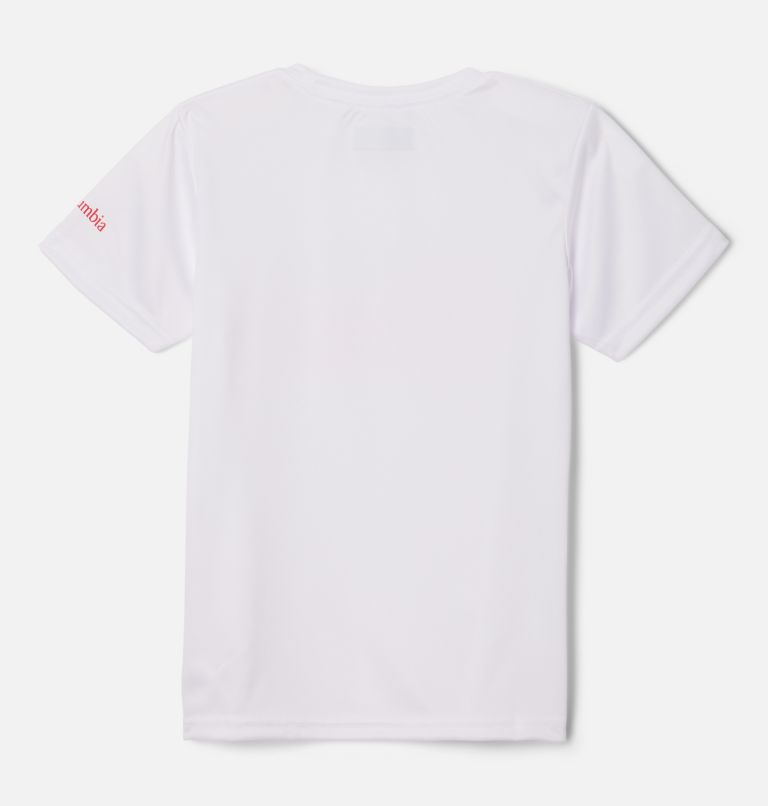 Girls' Mirror Creek Short Sleeve Graphic T-Shirt, Color: White, Patriotic Pines Graphic, image 2