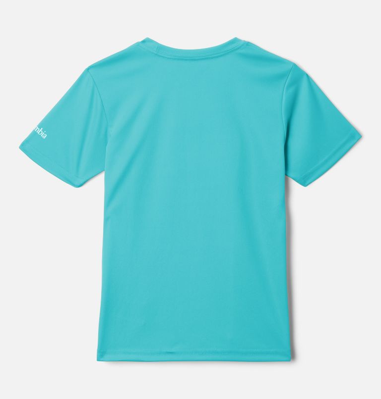 Girls’ Mirror Creek Technical Graphic T-Shirt, Color: Geyser, Journey to Fun Graphic, image 2