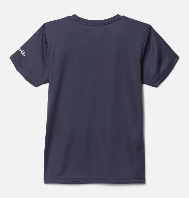 Thumbnail: Camiseta técnica estampada Mirror Creek para niña, Color: Nocturnal Flowery Type, image 2