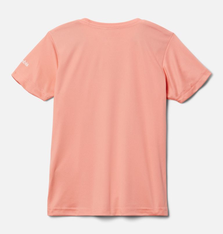 Girls’ Mirror Creek Technical Graphic T-Shirt, Color: Coral Reef Flowery Type, image 2