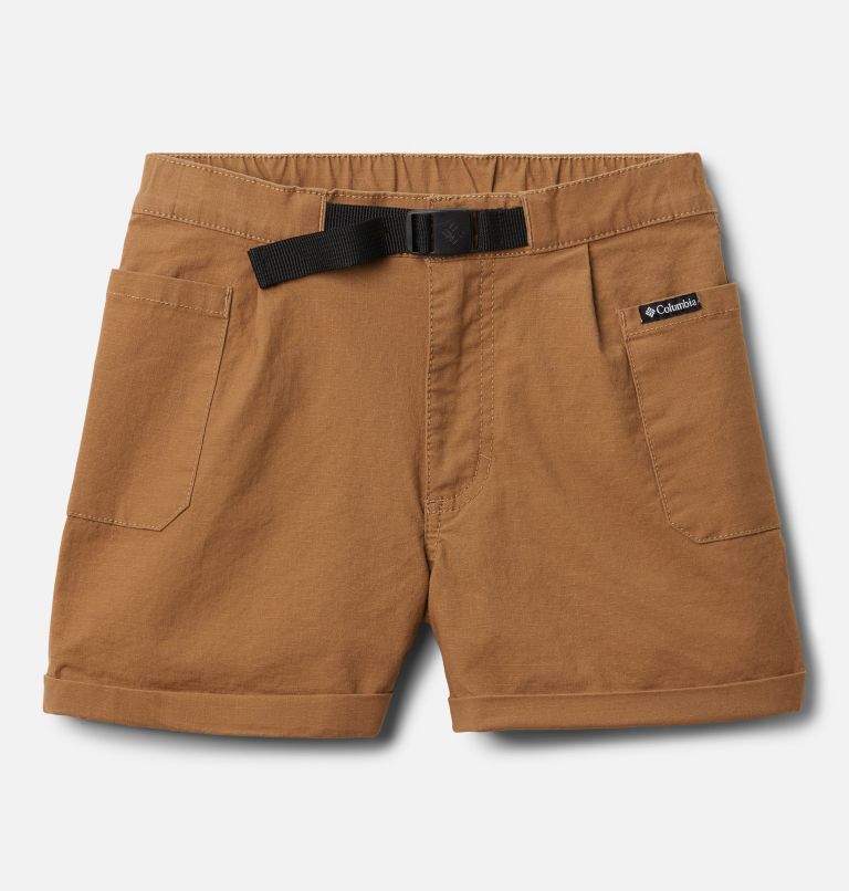 Girls' Wallowa Belted Shorts, Color: Delta, image 1