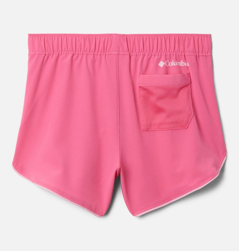 Girls' Columbia Hike Shorts, Color: Wild Geranium, image 2