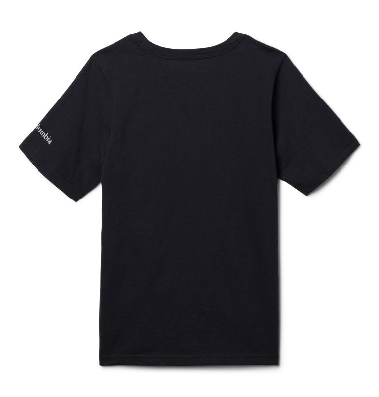Camiseta casual estampada de algodón Valley Creek para niño, Color: Black, CSC Branded, image 2