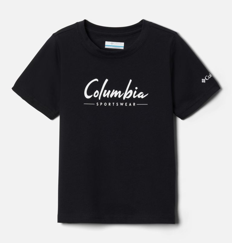 T-shirt imprimé à manches courtes Valley Creek Garçon, Color: Black Logowear Script, image 1