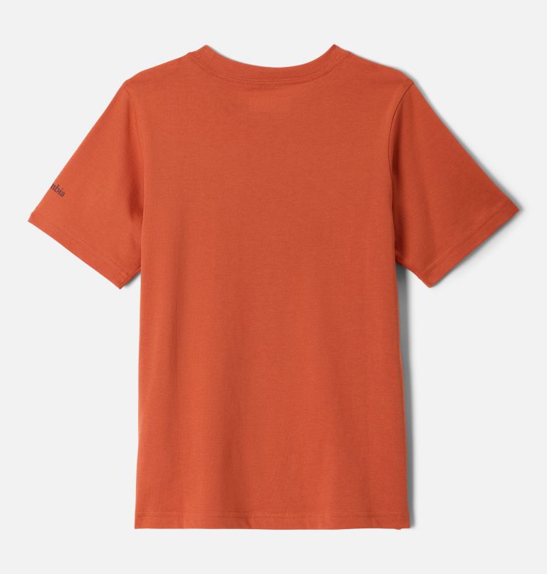 Valley Creek Graphic Casual T-Shirt aus Baumwolle für Jungen, Color: Tuscan, Hike Guide, image 2