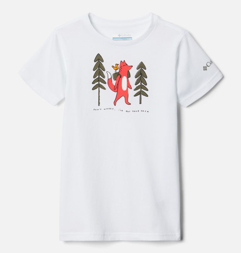 T-shirt imprimé à manches courtes Mission Lake Fille, Color: White Foxy Pack, image 1