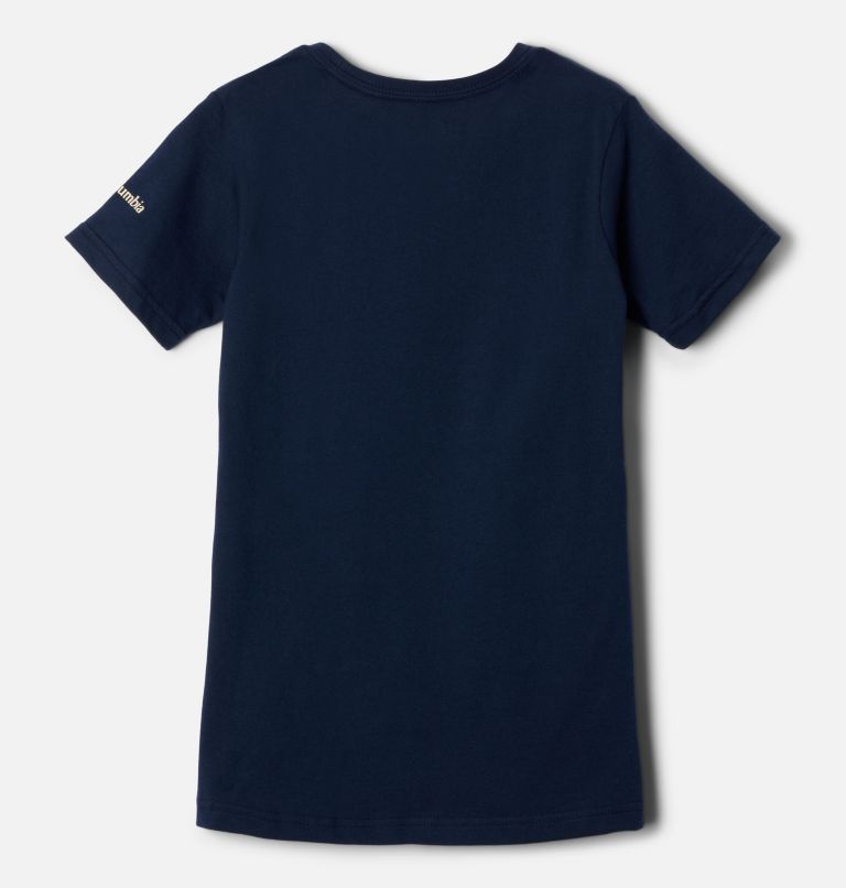 T-shirt imprimé à manches courtes Mission Lake Fille, Color: Collegiate Navy, Weaving Waterscape, image 2