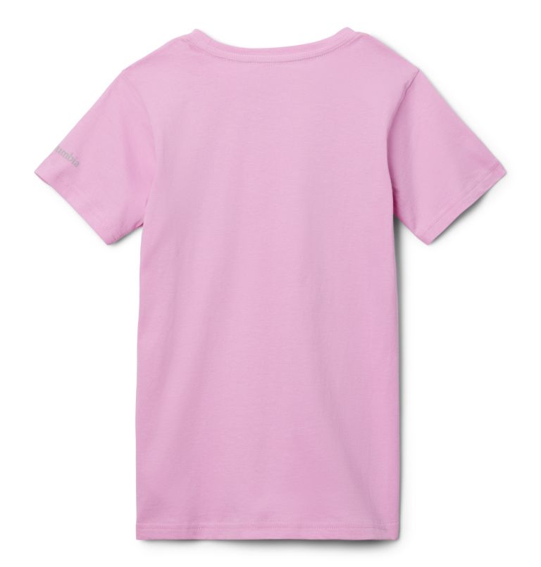 Camiseta casual estampada de algodón Mission Lake para niña, Color: Cosmos, CSC Branded, image 2