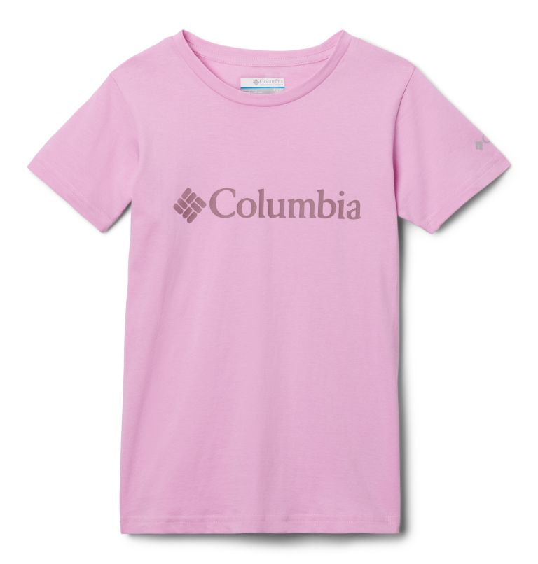 Camiseta casual estampada de algodón Mission Lake para niña, Color: Cosmos, CSC Branded, image 1